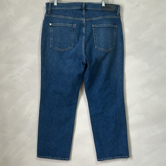 7 For All Mankind  Logan Stovepipe Explorer Jeans size 33 classic blue straight - Picture 11 of 15